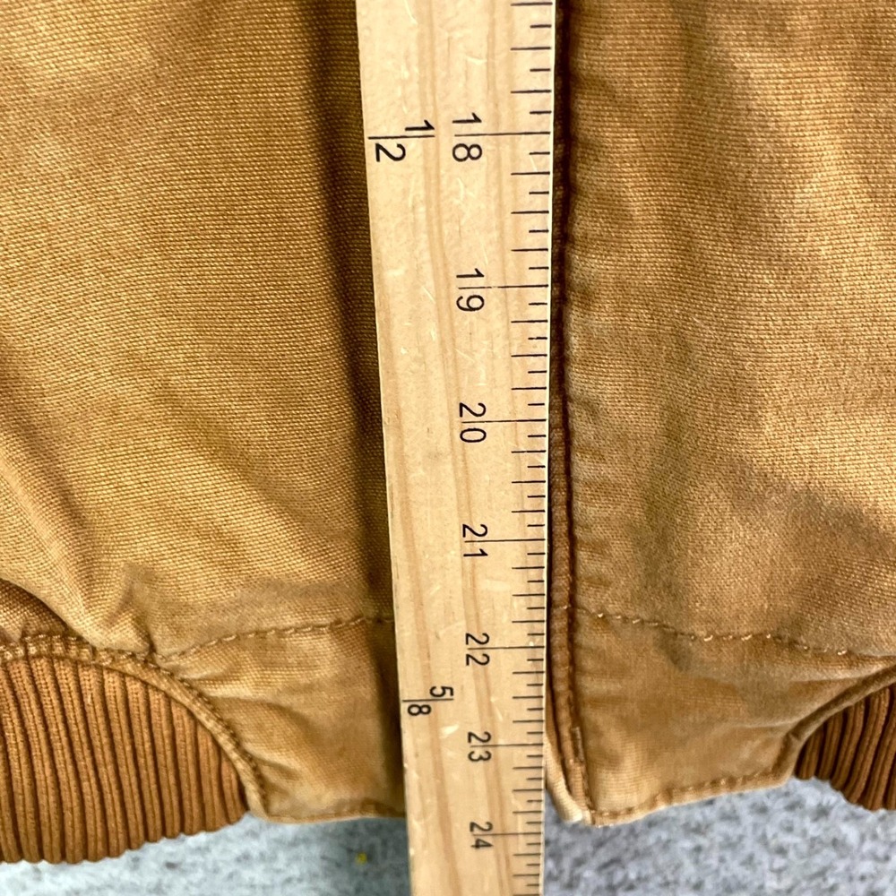Carhartt Crawford Bomber Jacket Womens Large Relaxed fit Rugged Pockets Workwear - Picture 4 of 9